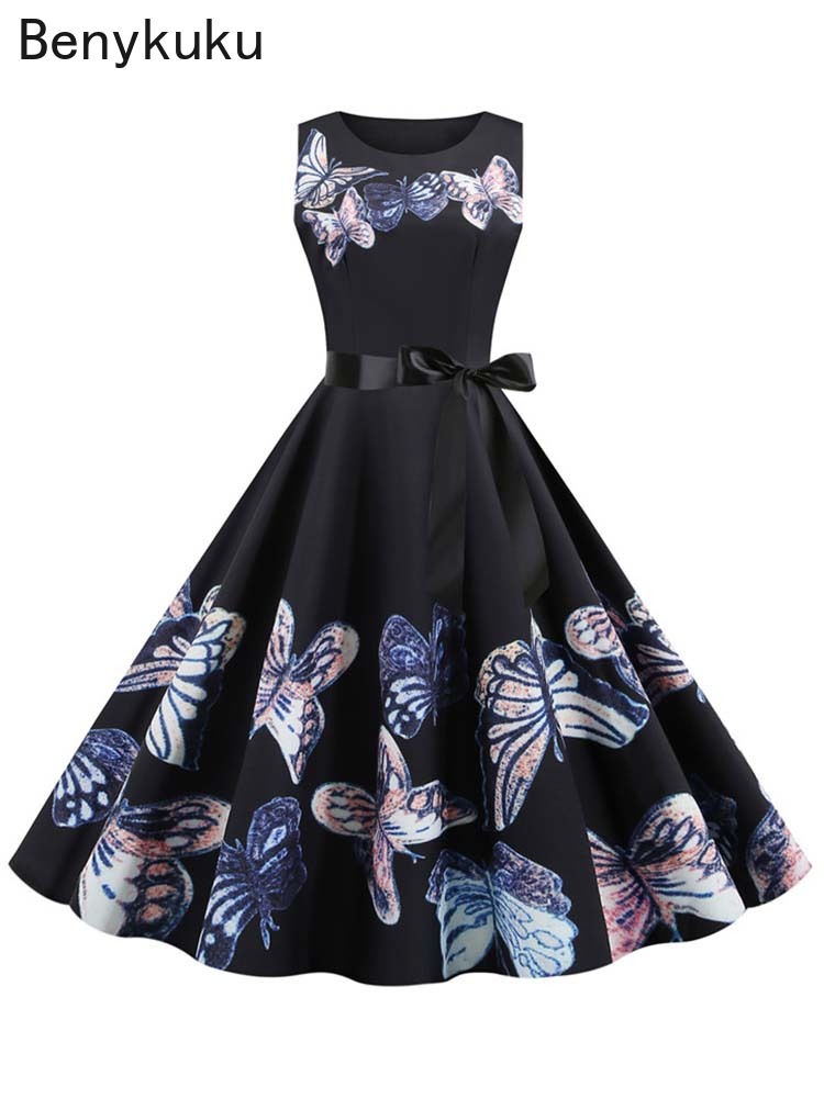 Jaren 1950 Vintage Zomerjurk V - French Vintage Floral Midi Dress recensie en prijs